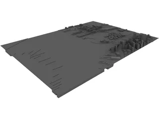 City Part Boston South 3D Model preview