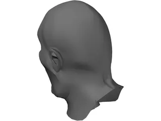 Head Hooligan-Like Uman 3D Model preview