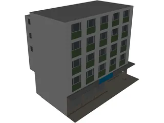 Building Train 3D Model preview
