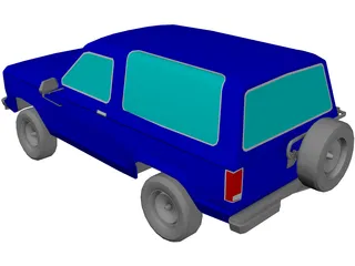 Ford Bronco (1987) 3D Model preview