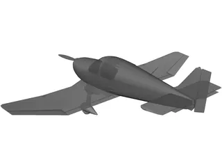 Robin DR400 3D Model preview