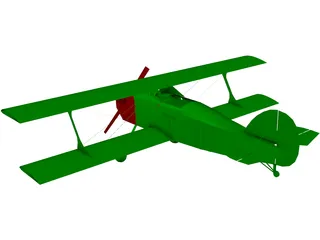 Biplane 3D Model preview