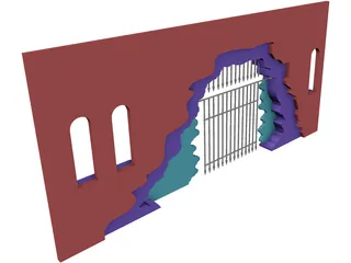 Archway Caged 3D Model preview