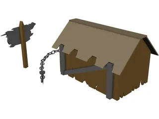 Dog House 3D Model preview