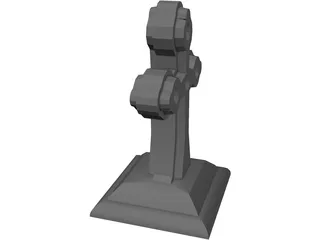 Gothic Grave 3D Model preview