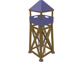 Guard Tower Middle Ages 3D Model preview