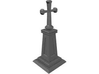 Christian Cross 3D Model preview