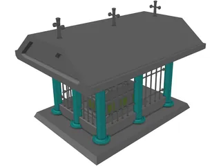 Crypt and Coffin 3D Model preview