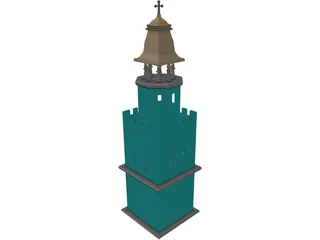 Tower Christian 3D Model preview