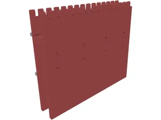 Wall Gothic 3D Model preview