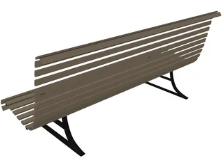 Bench 3D Model preview