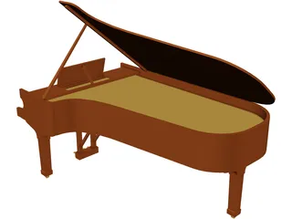 Piano 3D Model preview