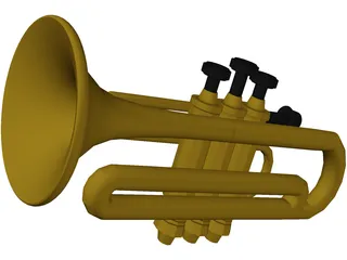 Trombone 3D Model preview