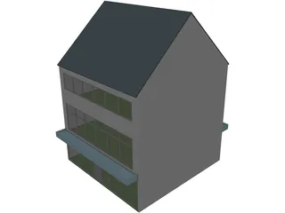 Shops Small Multi-Level 3D Model preview
