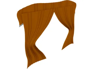 Curtains 3D Model preview