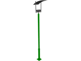 Light Post Ilum Reflective 3D Model preview