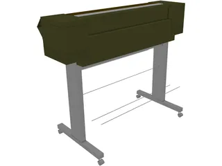 Plotter HP650C 3D Model preview