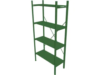 Shelf Glass Contemporary 3D Model preview
