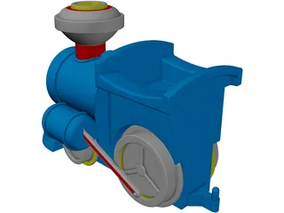 Train Toy 3D Model preview
