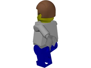 Lego Man 3D Model preview