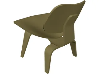Plywood Chair 3D Model preview