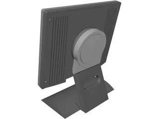 Monitor 19in Flat Panel Computer 3D Model preview