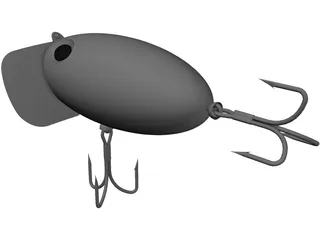 Fishing Lure Jitter Bug 3D Model preview