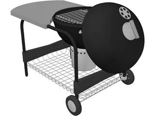 Charcoal Grill 3D Model preview