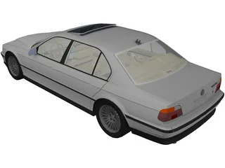 BMW 750iL 3D Model preview