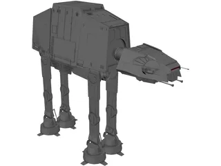 Star Wars Imperial AT-AT 3D Model preview
