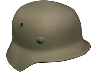 WW2 Nazi Helmet 3D Model preview