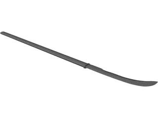Naginata 3D Model preview