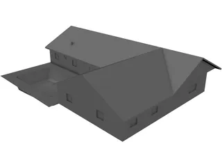 House Urban Interior and Pool 3D Model preview