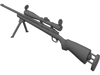 M24 Sniper 3D Model preview