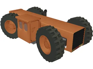 Tractor 3D Model preview