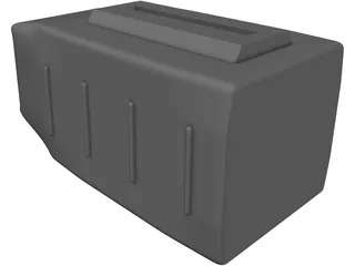 TV Portable Old Style 3D Model preview