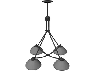 Light Modern Fixture Metropolitan 3D Model preview