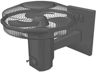 Caged Fan 3D Model preview