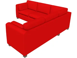 Couch Sectional 3D Model preview