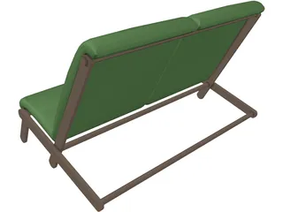 Couch Folding Contiki 3D Model preview