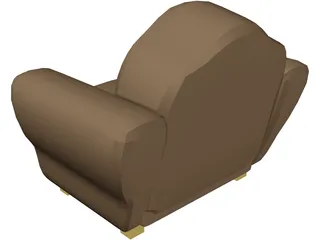Chair Leather 3D Model preview