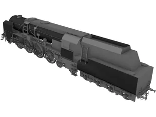 BR12 Austrian Steamengine 3D Model preview