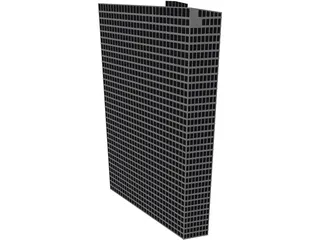 Skyscraper Munich Park City 3D Model preview