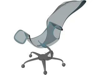Chair Transparent Future 3D Model preview