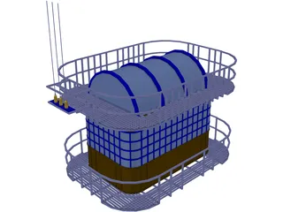 Airport Tower 3D Model preview