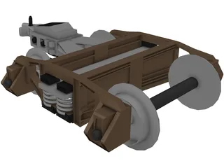 Train Hitch 3D Model preview