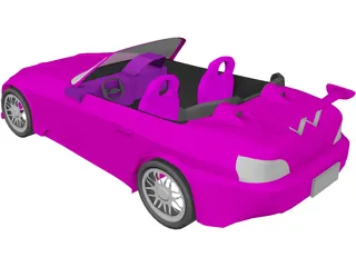 Honda S2000 [Tuned] 3D Model preview