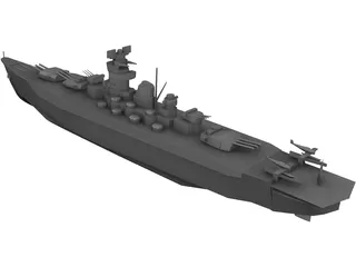 Battle Ship 3D Model preview