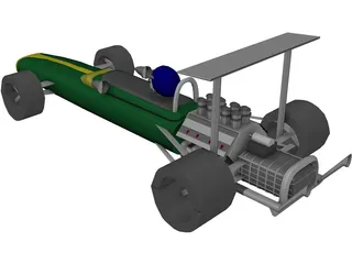 F1 Lotus 3D Model preview