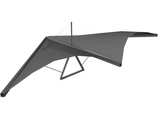 Hang Glider 3D Model preview